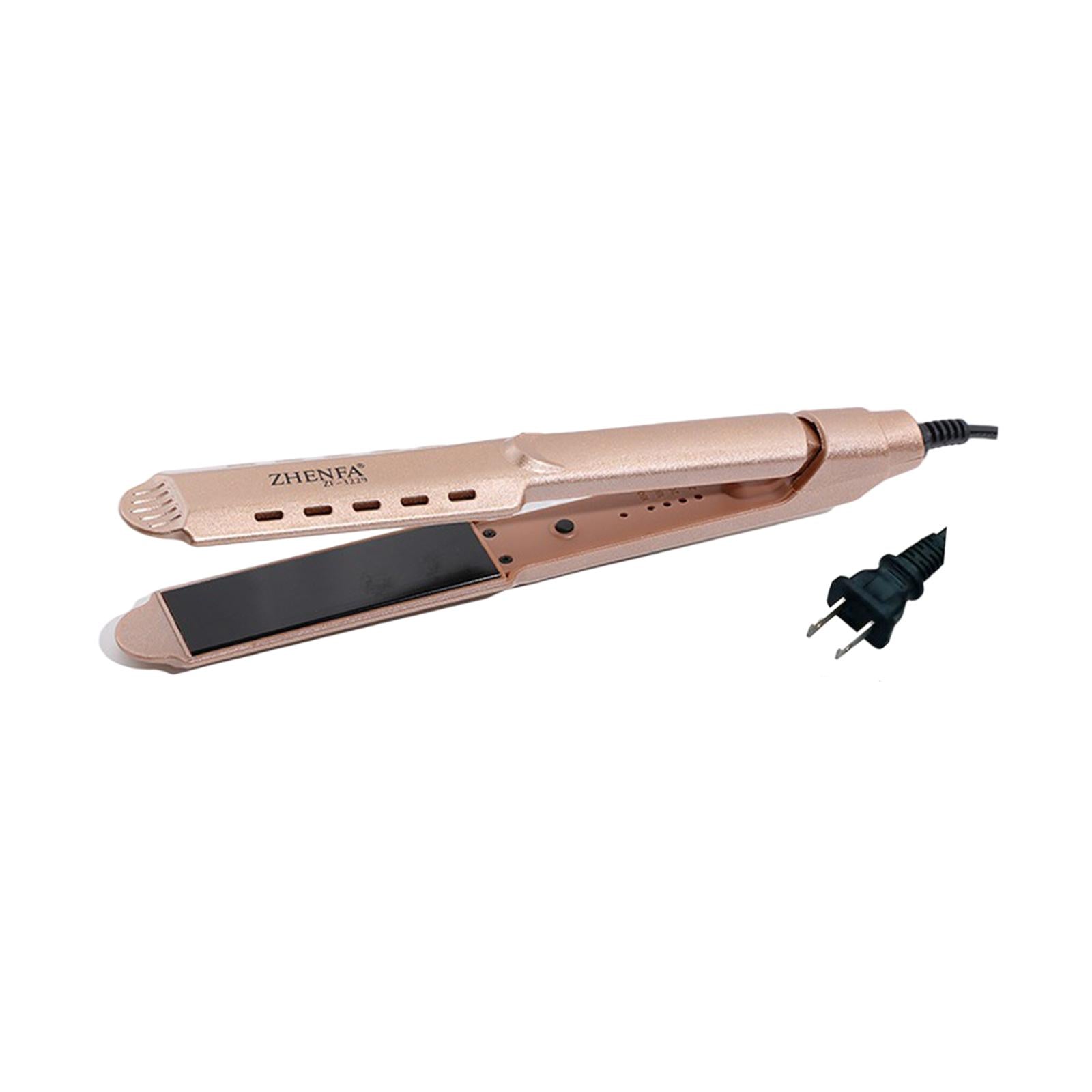 Hair Straightener Curler Curling Iron No Snagging Plug-US Golden