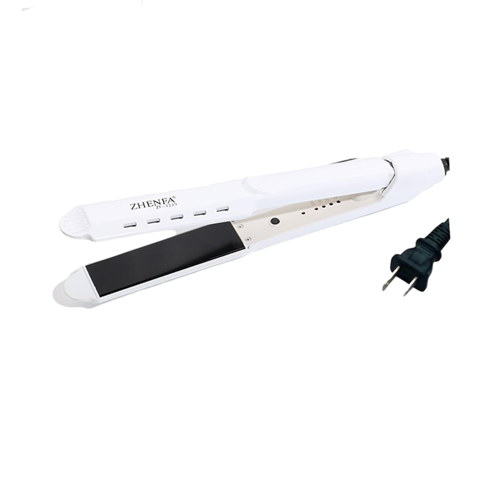 Hair Straightener Curler Curling Iron No Snagging Plug-US White