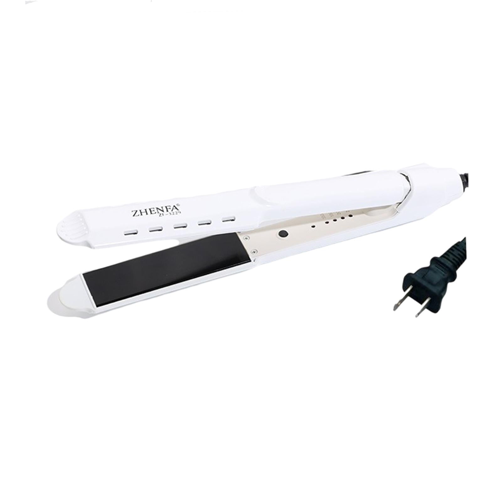 Hair Straightener Curler Curling Iron No Snagging Plug-US White