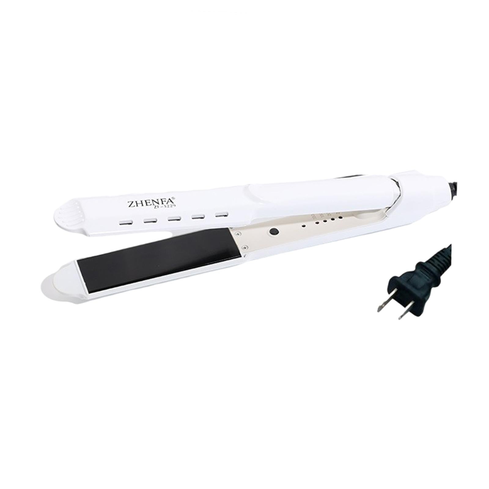 Hair Straightener Curler Curling Iron No Snagging Plug-US White