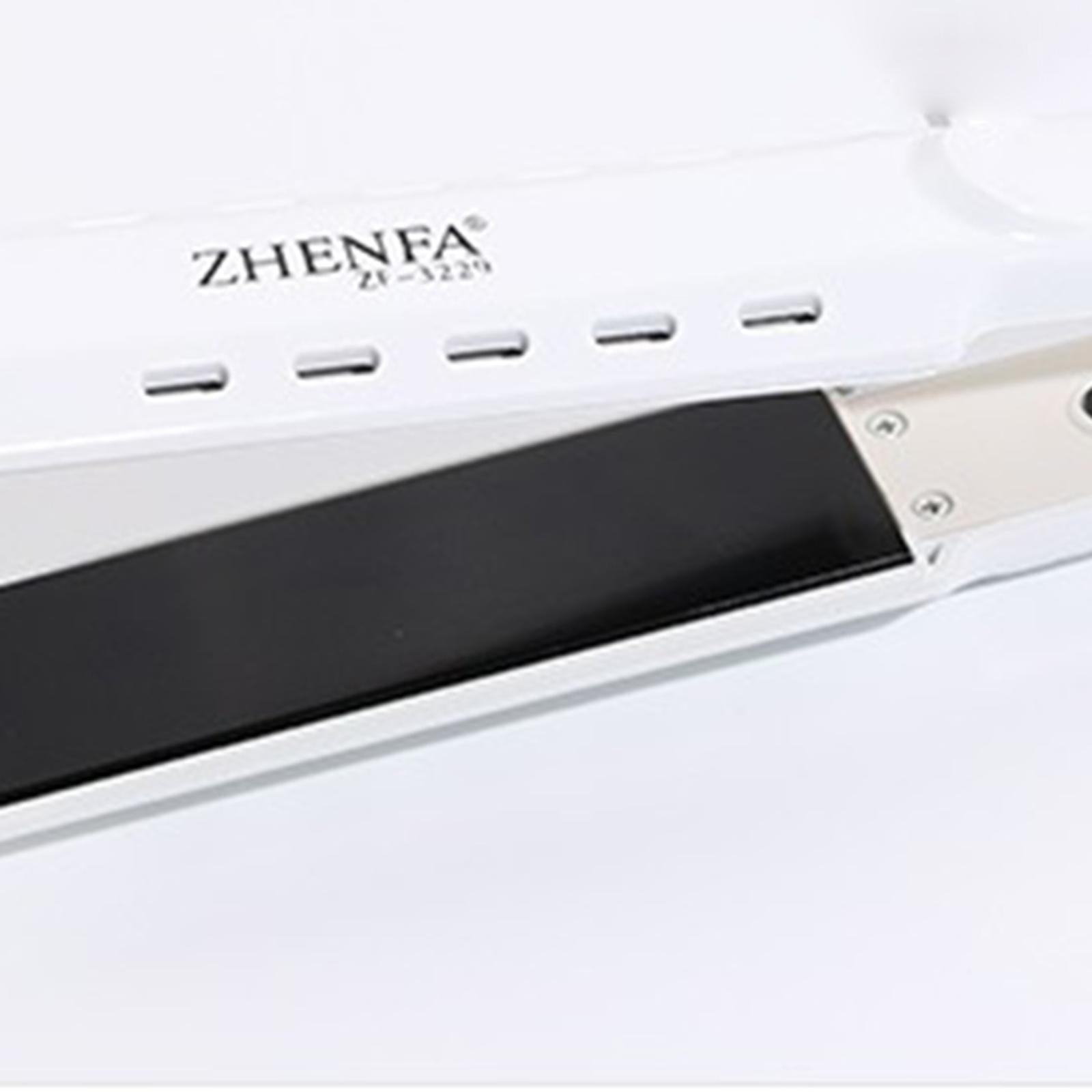 Hair Straightener Curler Curling Iron No Snagging Plug-US White