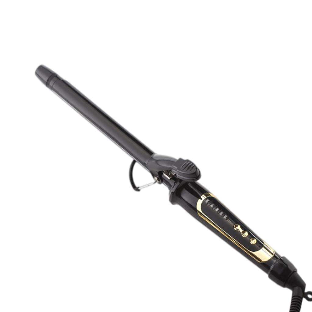 Compact Hair Curler Wand 5 Level for Curls Waves Diameter 22mm Black
