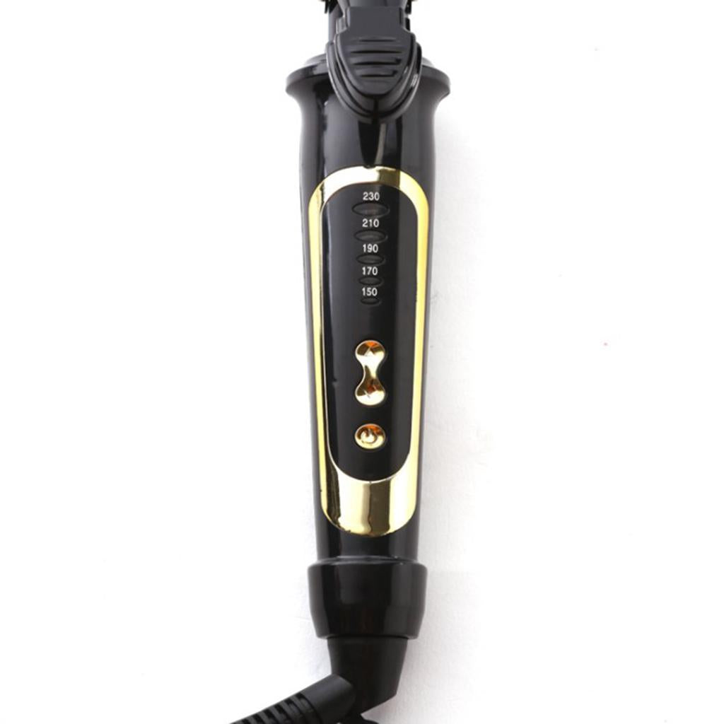 Compact Hair Curler Wand 5 Level for Curls Waves Diameter 22mm Black