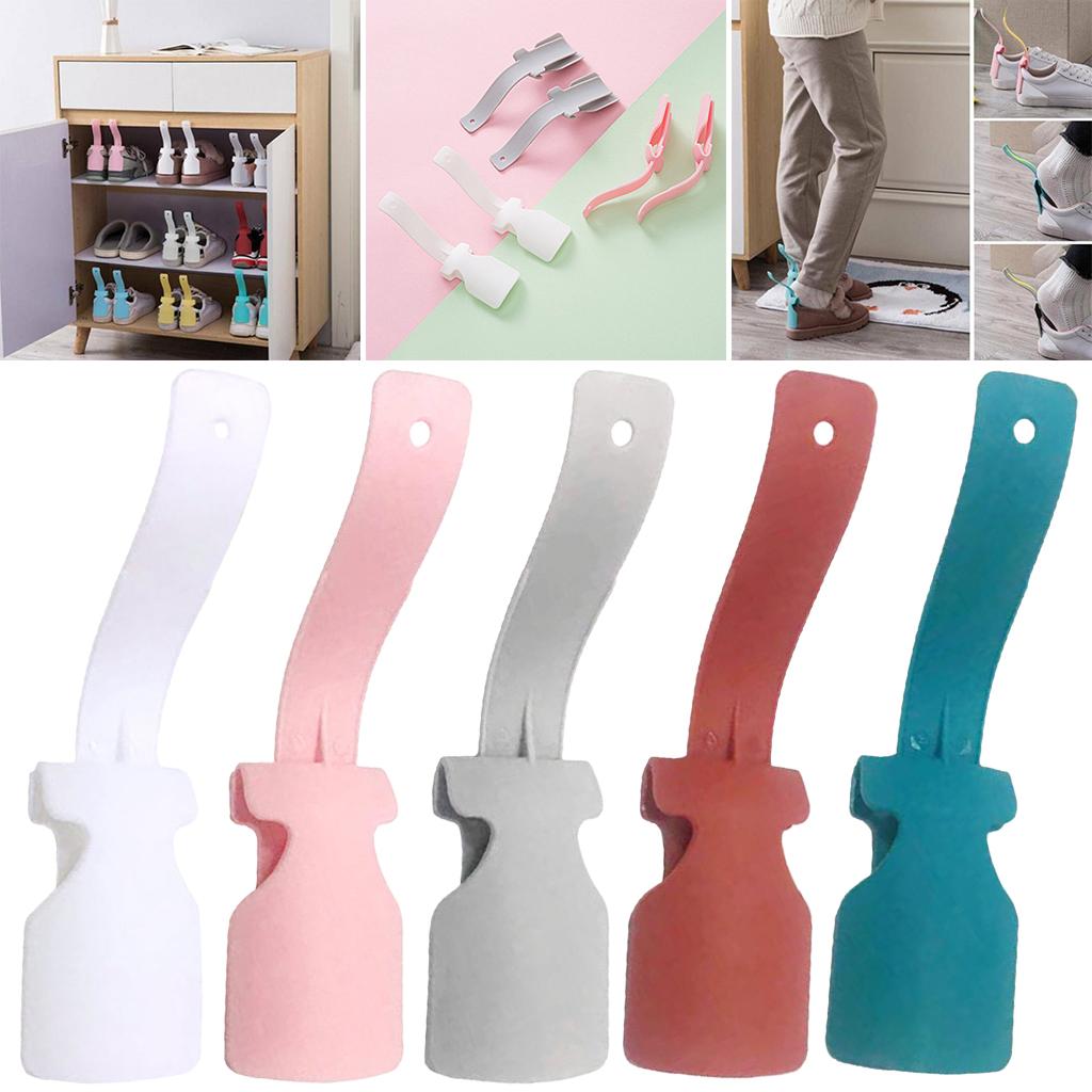 Shoehorn Helper PP No Bending Multicolors for Elderly Kids Disabled White