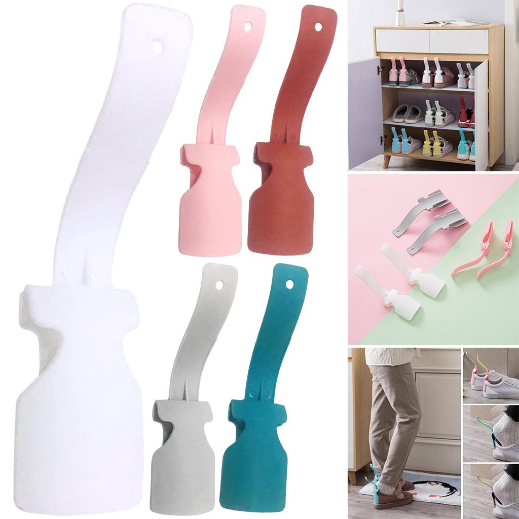 Shoehorn Helper PP No Bending Multicolors for Elderly Kids Disabled White