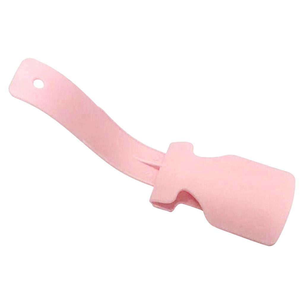 Shoehorn Helper PP No Bending Multicolors for Elderly Kids Disabled Pink