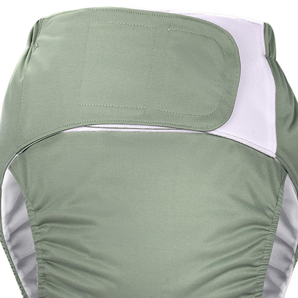 Adjustable Adult Diaper Incontinence Pants for Old People Odor Free Green