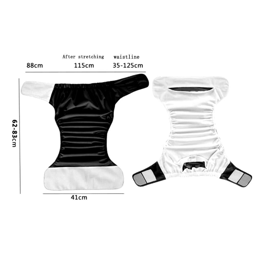 Adjustable Adult Diaper Incontinence Pants for Old People Odor Free Black