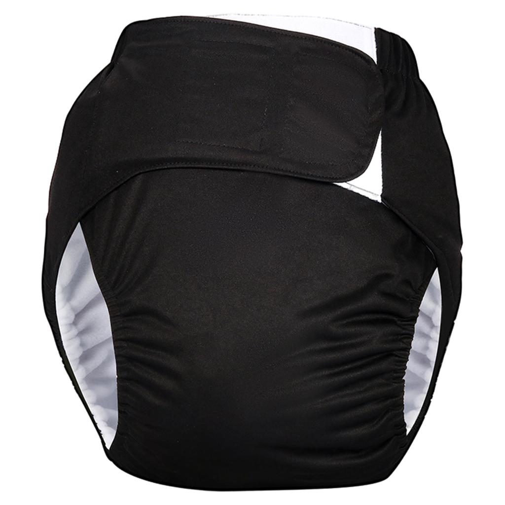 Adjustable Adult Diaper Incontinence Pants for Old People Odor Free Black