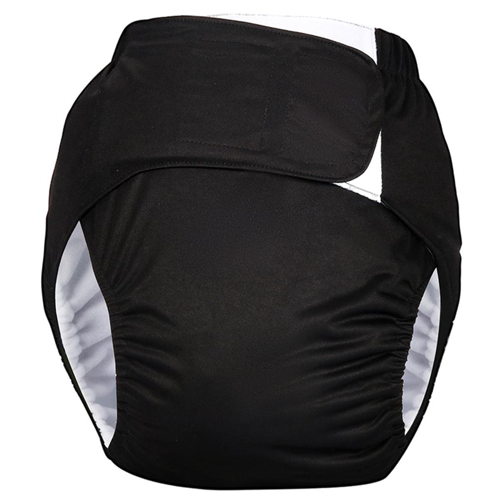 Adjustable Adult Diaper Incontinence Pants for Old People Odor Free Black