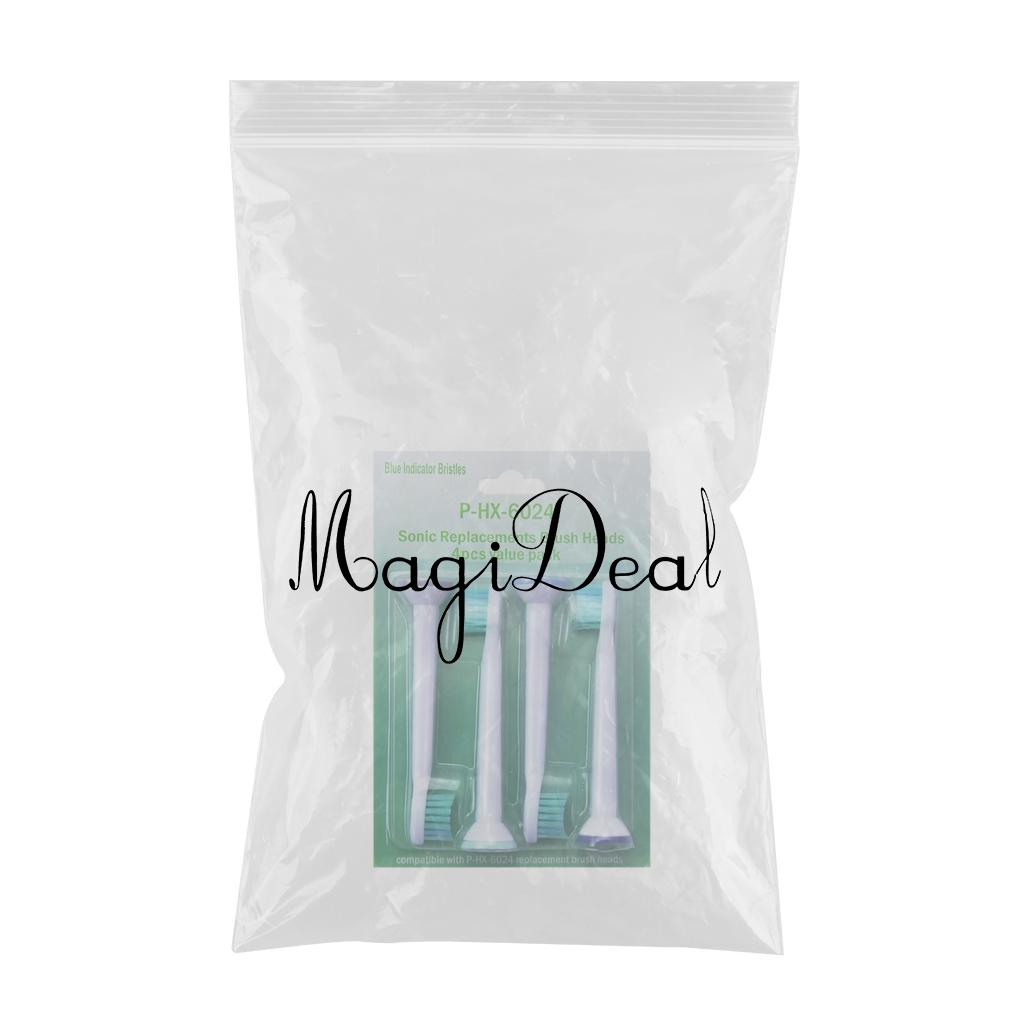 Replacement Toothbrush Heads Pack of 4 for Phillips Sonicare HX6024