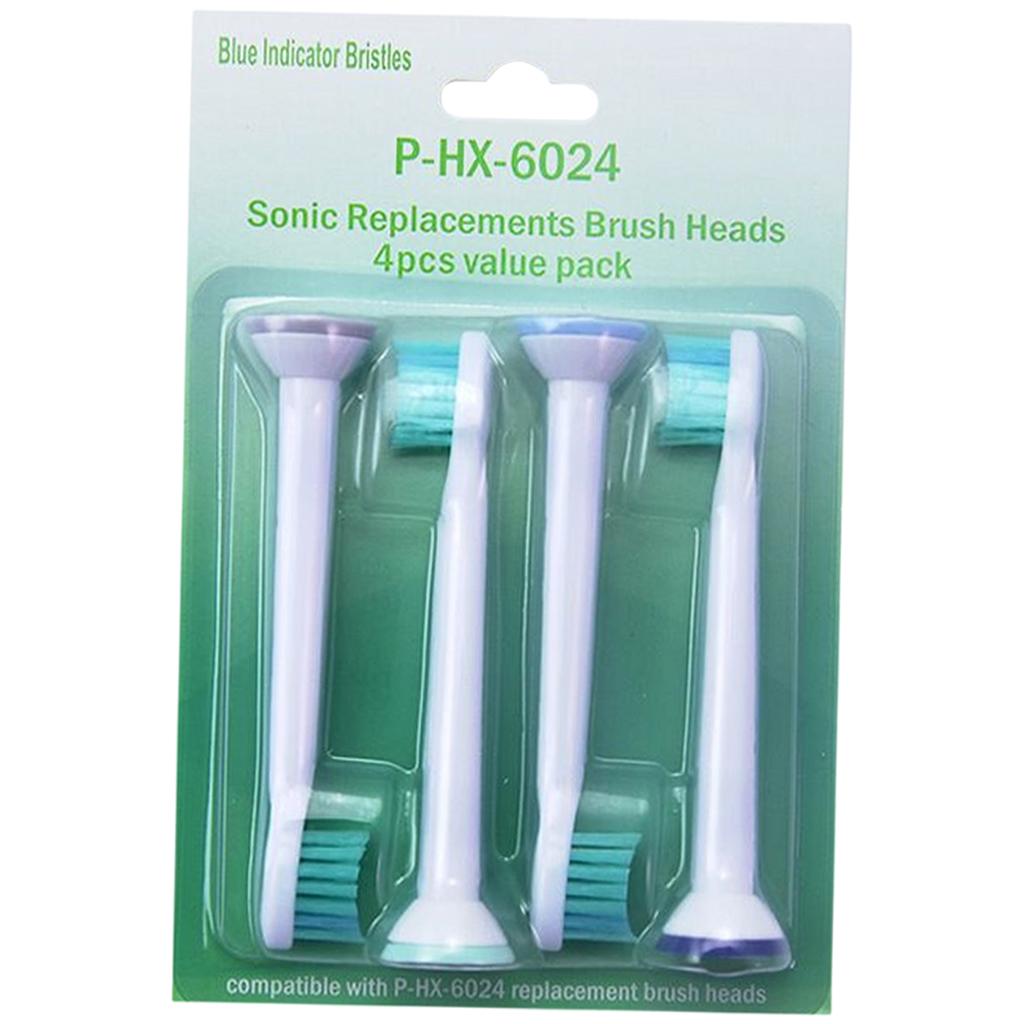 Replacement Toothbrush Heads Pack of 4 for Phillips Sonicare HX6024
