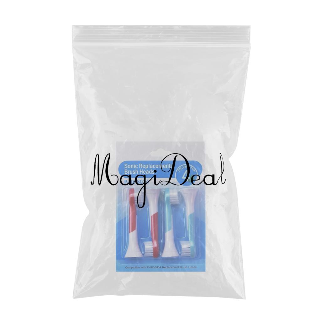 Replacement Toothbrush Heads Pack of 4 for Phillips Sonicare HX6034