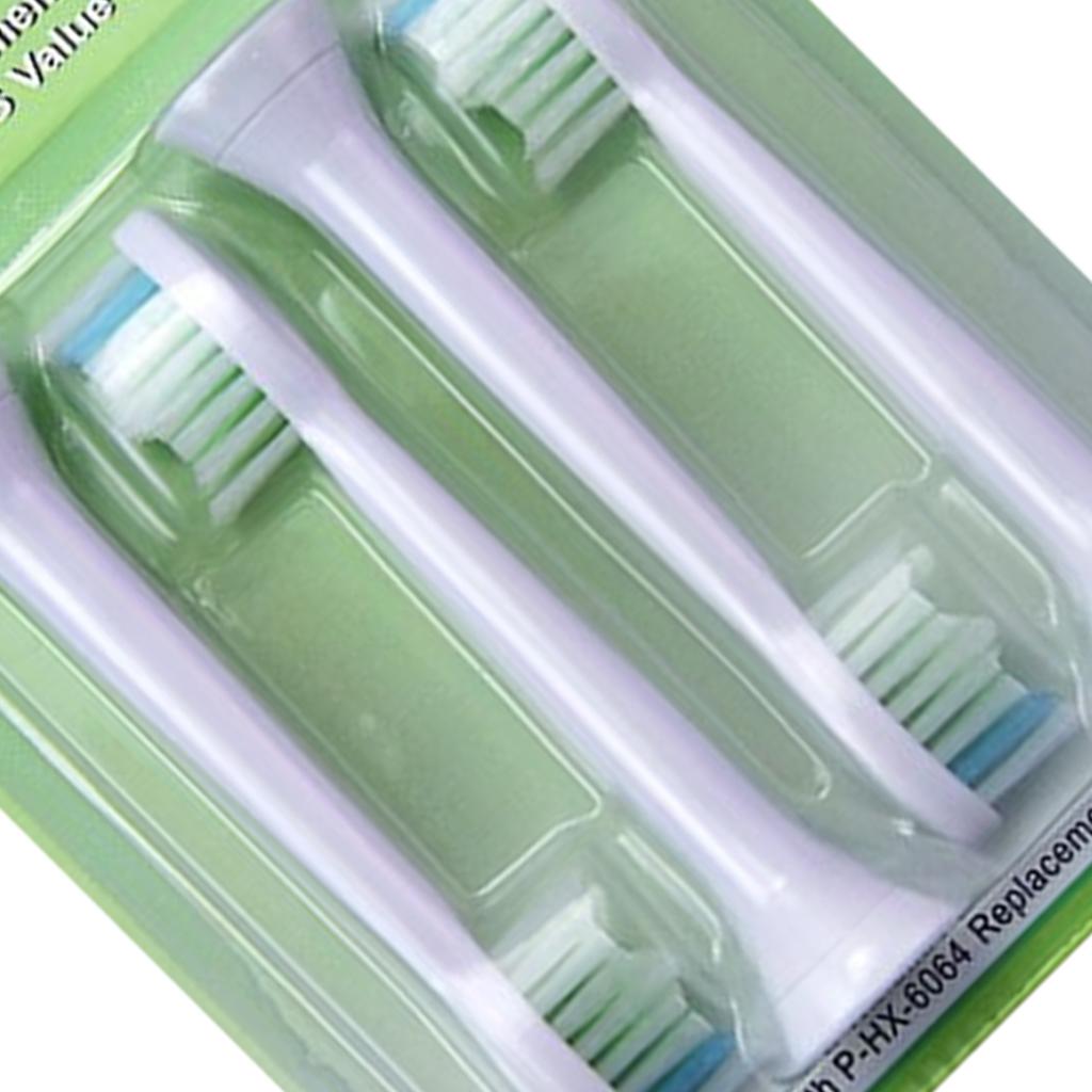 Replacement Toothbrush Heads Pack of 4 for Phillips Sonicare HX6064