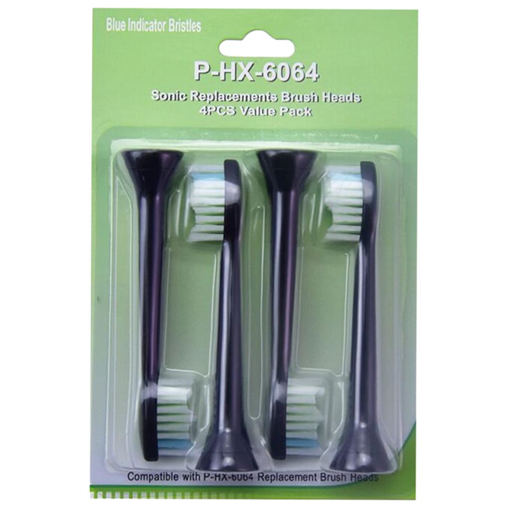 Replacement Toothbrush Heads Pack of 4 for Phillips Sonicare HX6064B