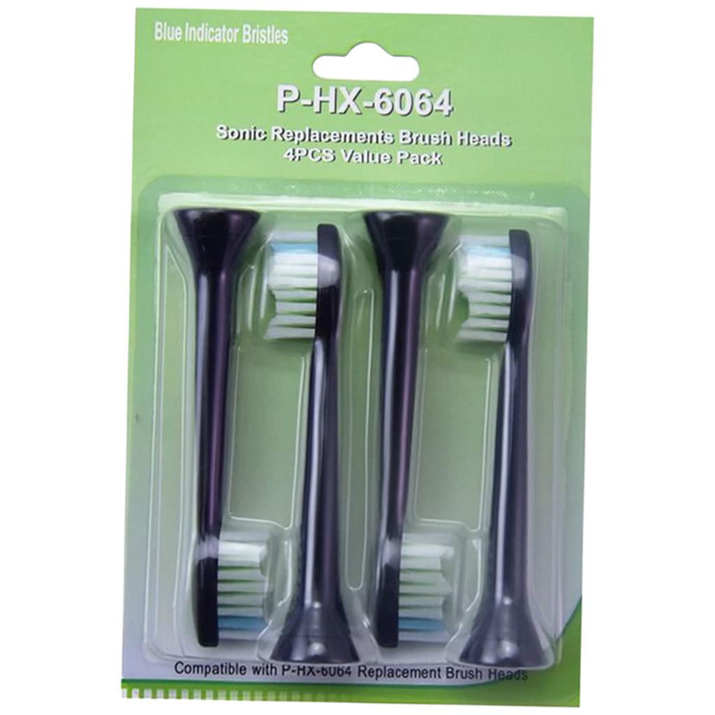 Replacement Toothbrush Heads Pack of 4 for Phillips Sonicare HX6064B