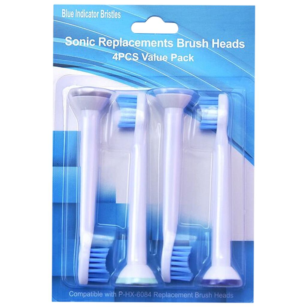 Replacement Toothbrush Heads Pack of 4 for Phillips Sonicare HX6084