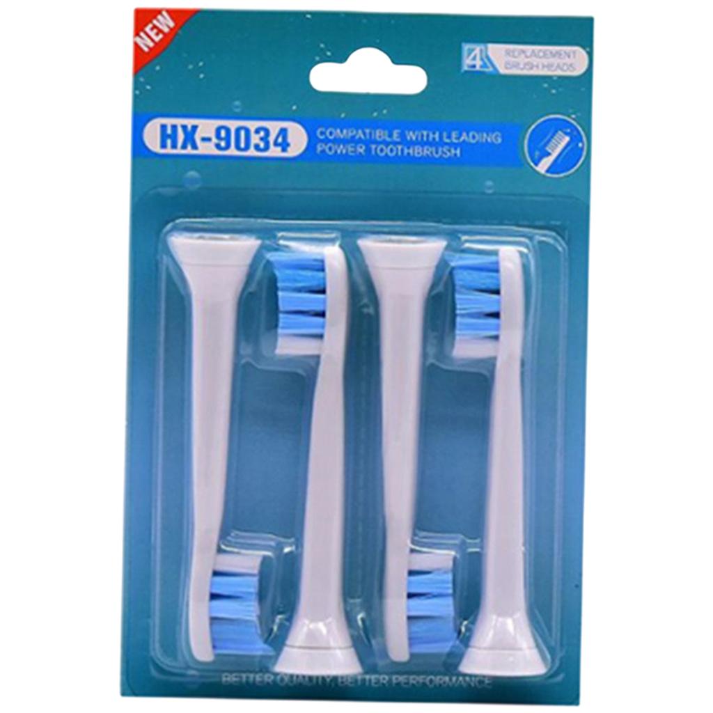 Replacement Toothbrush Heads Pack of 4 for Phillips Sonicare HX9034