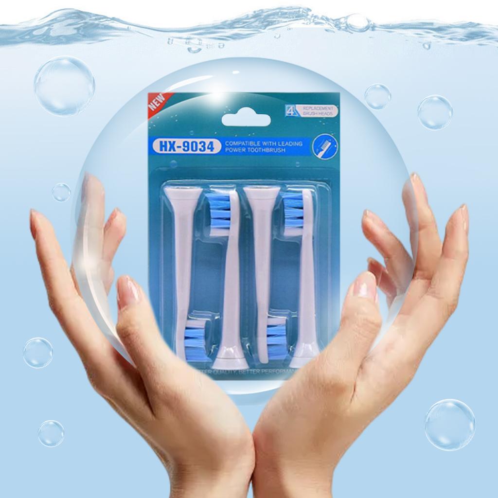 Replacement Toothbrush Heads Pack of 4 for Phillips Sonicare HX9034