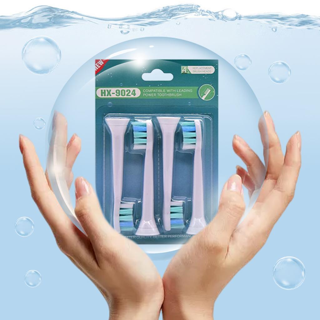 Replacement Toothbrush Heads Pack of 4 for Phillips Sonicare HX9024