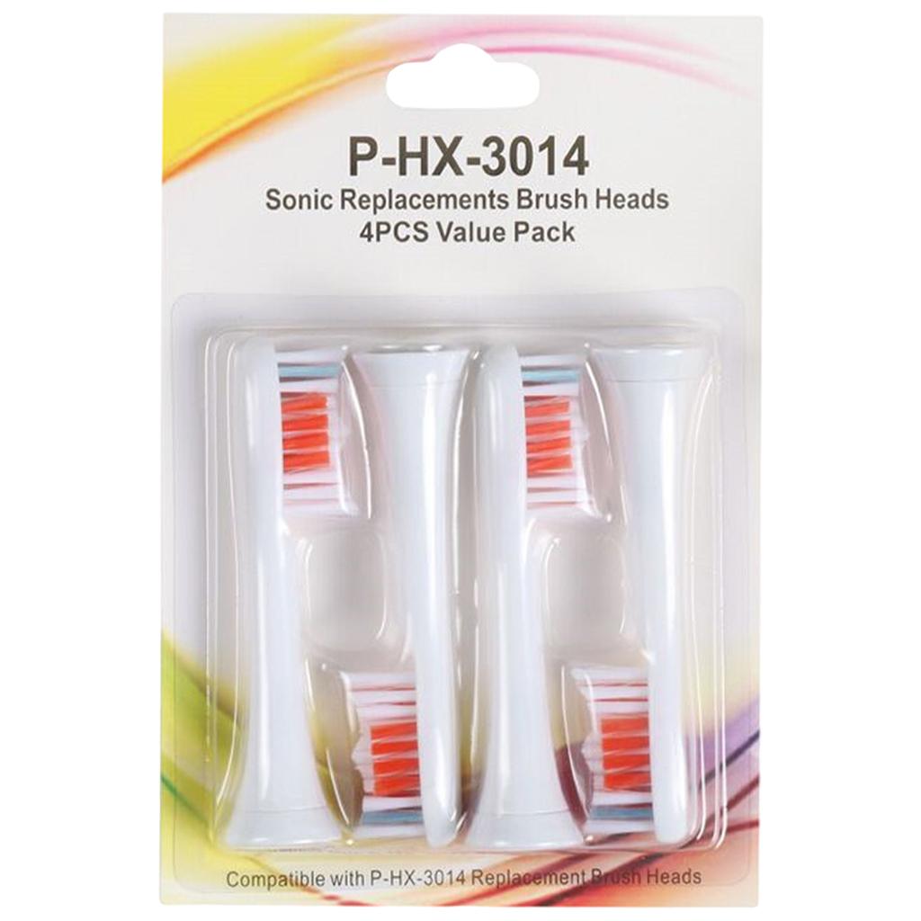 Replacement Toothbrush Heads Pack of 4 for Phillips Sonicare HX3014