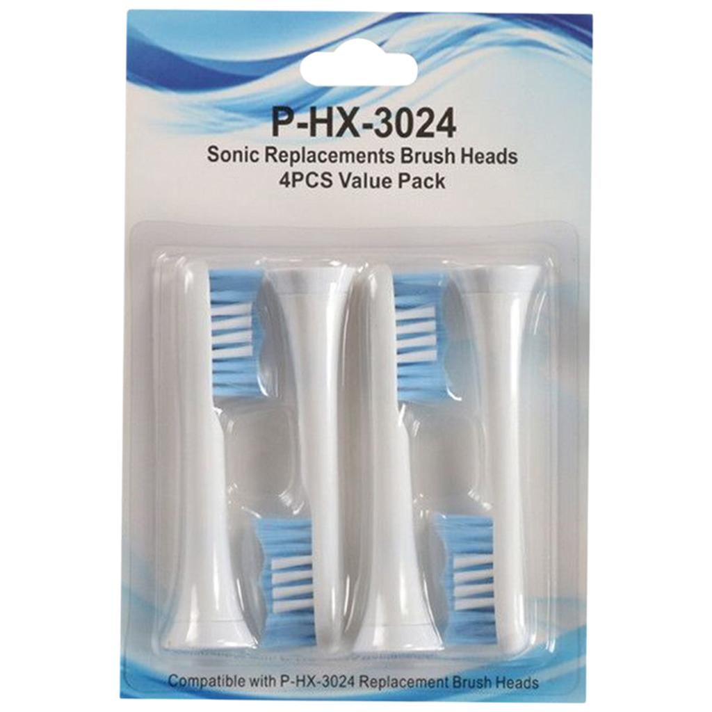 Replacement Toothbrush Heads Pack of 4 for Phillips Sonicare HX3024