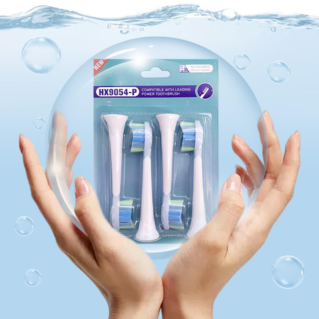 Replacement Toothbrush Heads Pack of 4 for Phillips Sonicare HX9054
