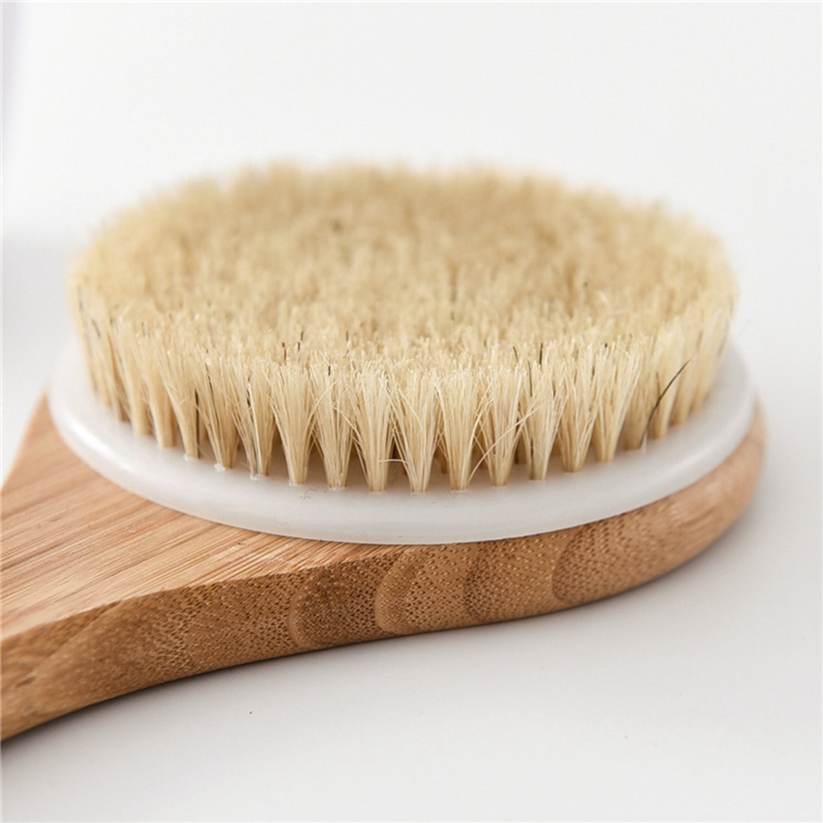 Dry Skin Spa Bath Body Brush Back Scrubber Tools Long Wooden Handle