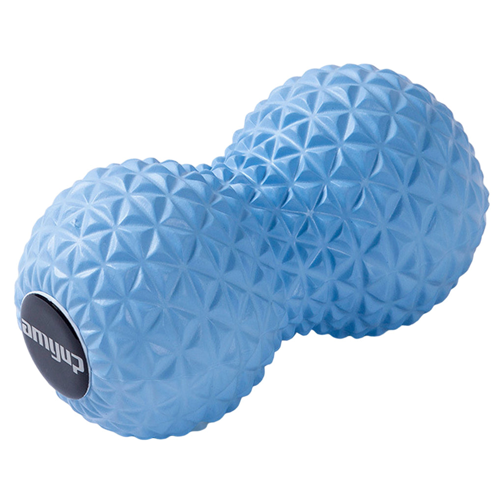 Peanut Massage Ball Double Lacrosse Ball Self Message Roller Back Foot Neck Blue