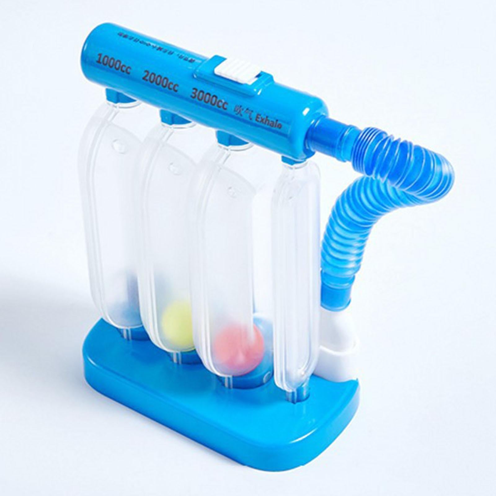 Breathing Exerciser Trainer Spirometer Detachable 3 Ball for Test Children