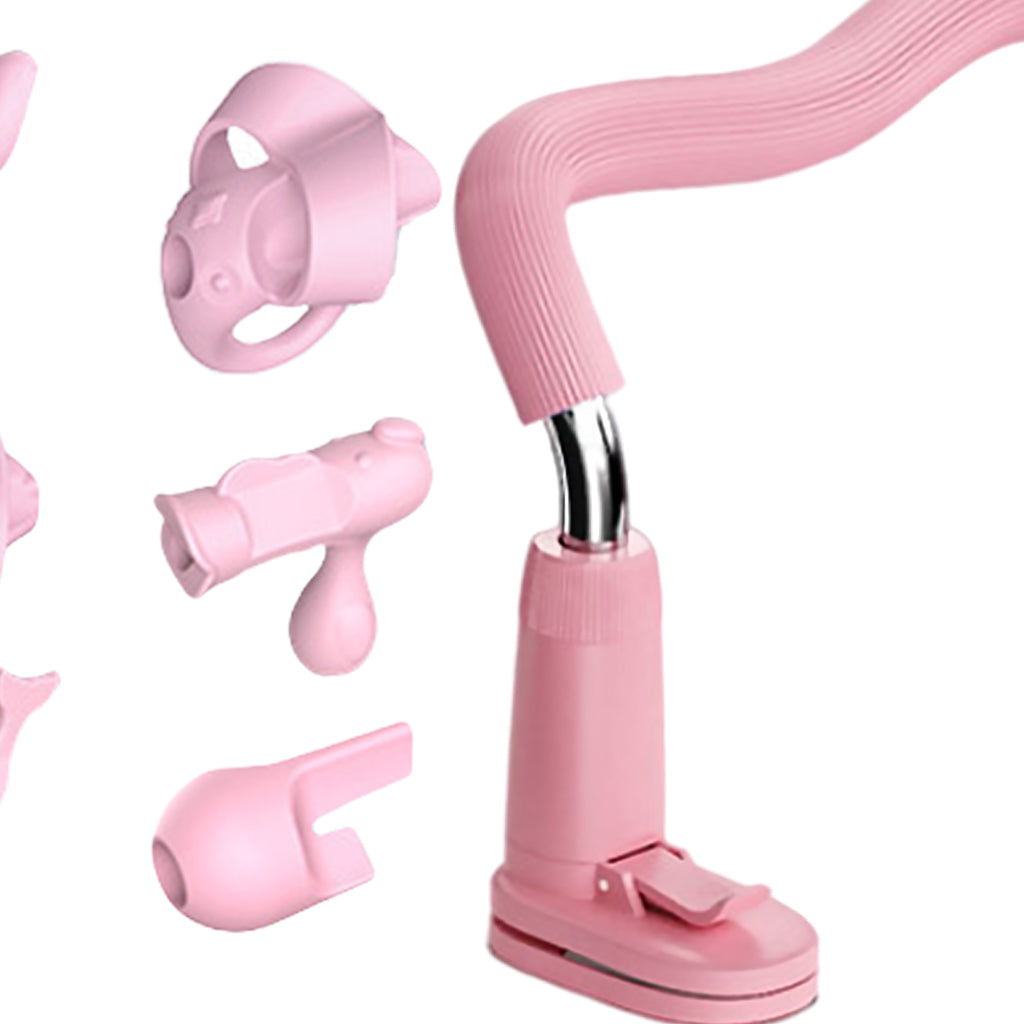 Sitting Posture Corrector ABS Support Reading with Pencil Grips for Teens Pink