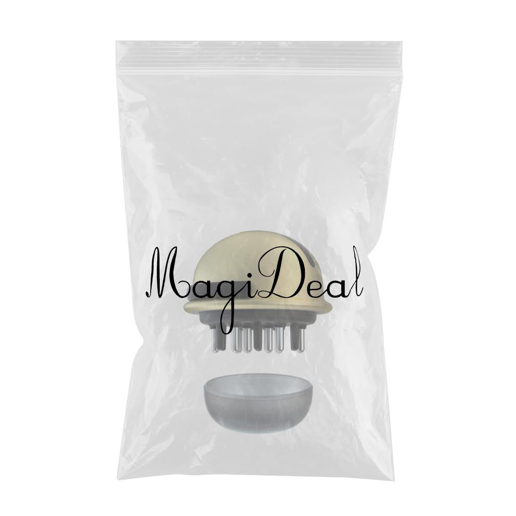 Essential Oil Scalp Applicator Comb for Thinning Hair Hairloss Unisex Golden