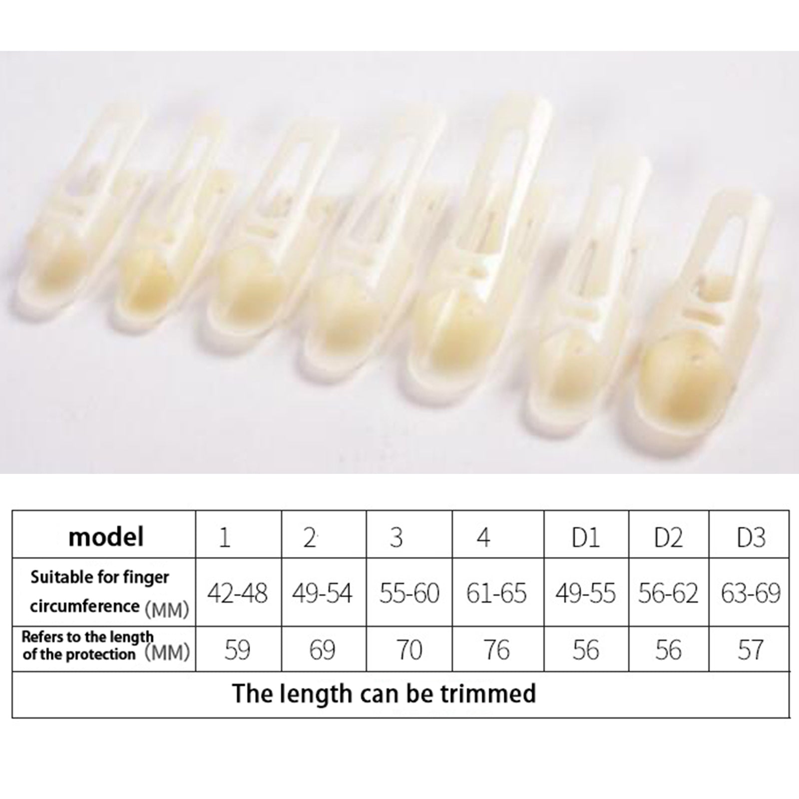 Finger Splints Simple Lightweight Straightening Fix for Osteoarthritis 61-65mm