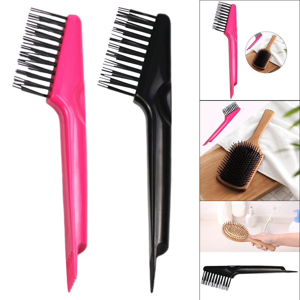 Mini Hair Cleaning Brush Cleaner Tool for Beauty Salon Home Easy to Carry Black