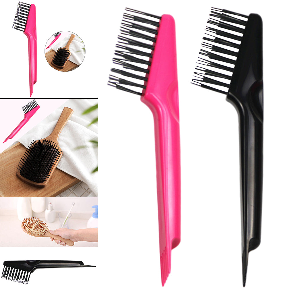 Mini Hair Cleaning Brush Cleaner Tool for Beauty Salon Home Easy to Carry Black
