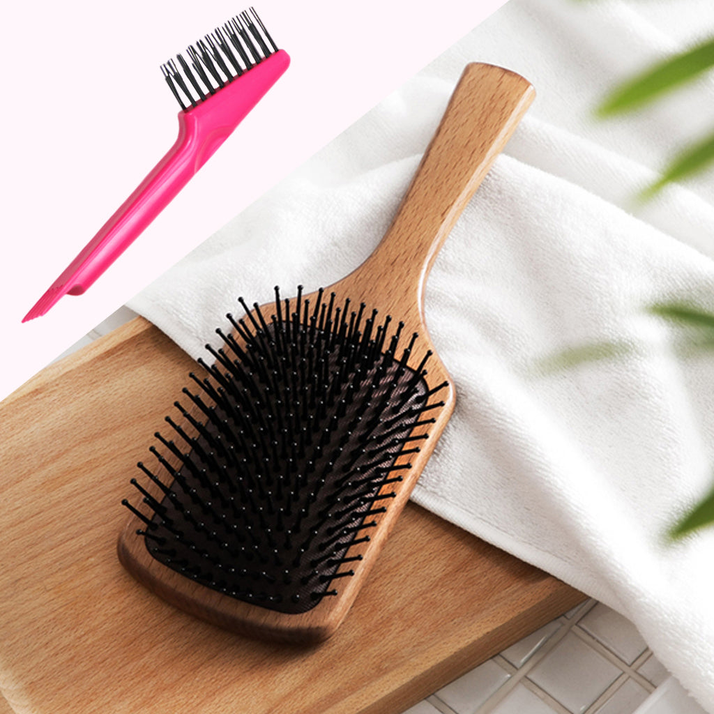 Mini Hair Cleaning Brush Cleaner Tool for Beauty Salon Home Easy to Carry Red