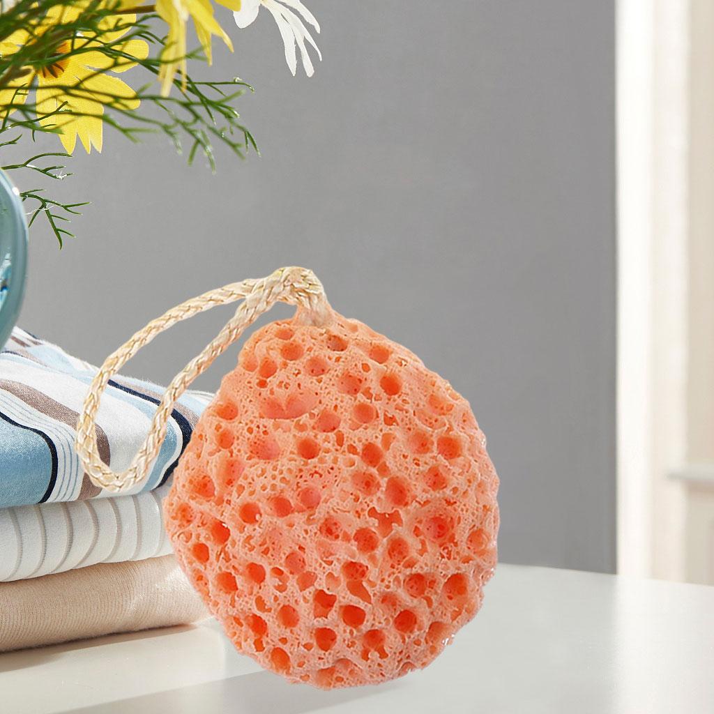 Fun Bath Sponge Soft Cute Massage Quick Drying for Baby Adult Mother Kids Orange