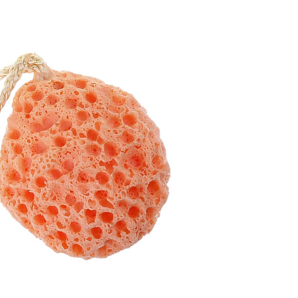 Fun Bath Sponge Soft Cute Massage Quick Drying for Baby Adult Mother Kids Orange