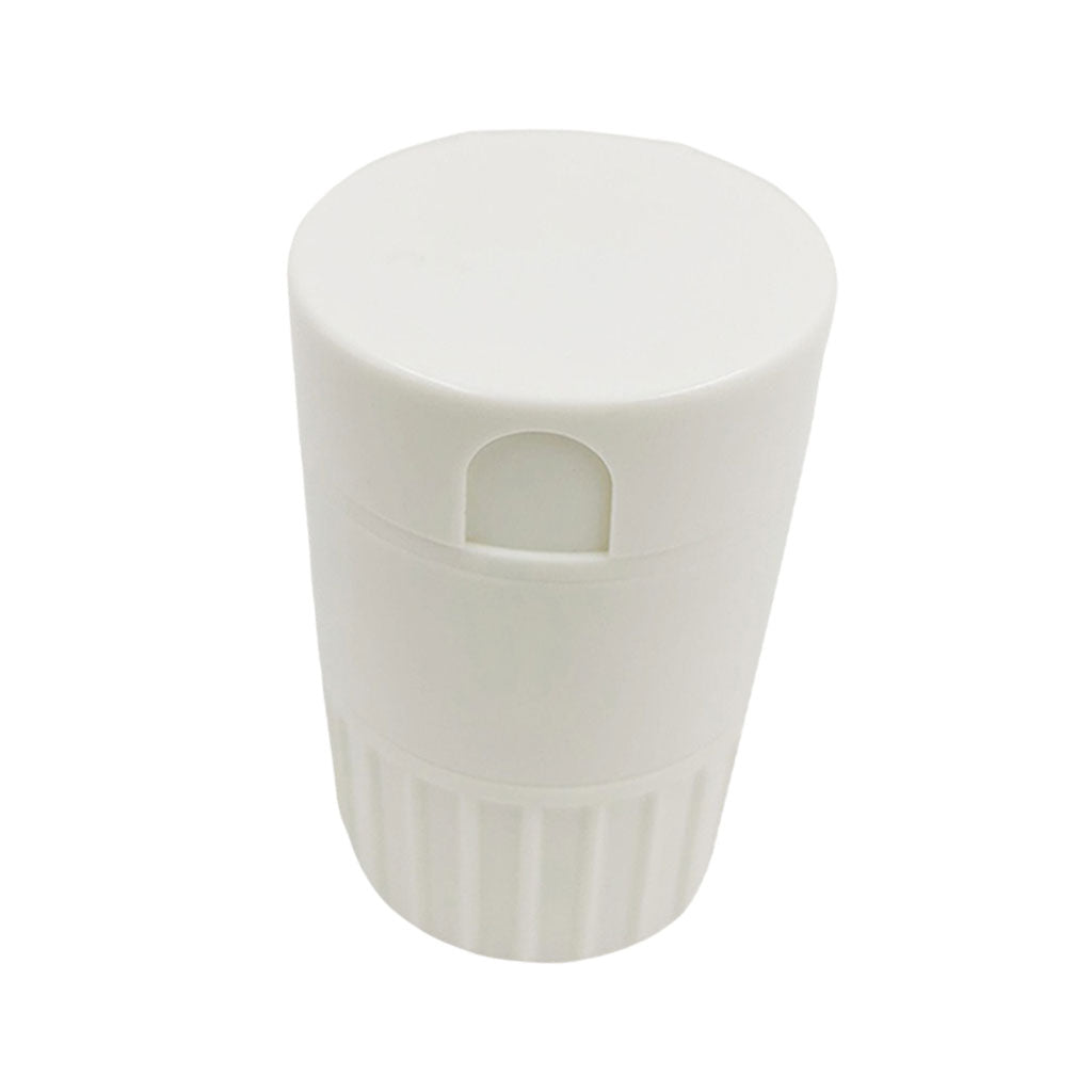 Portable Pill Cutter Powder Crusher Grinder Storage Box Organisers White