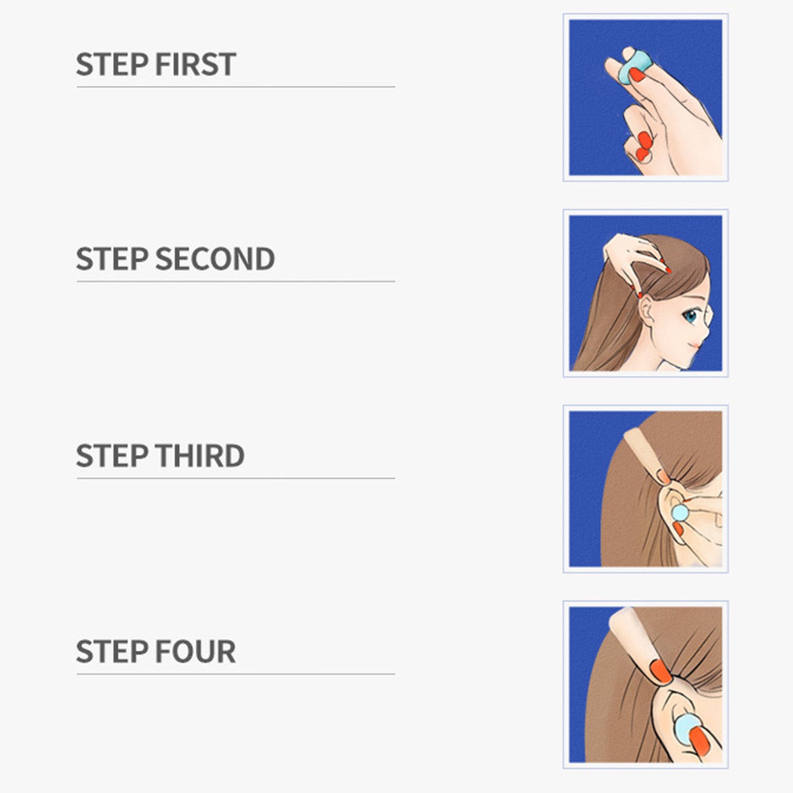 8Pcs Soft Ear Plugs Anti Noise Reusable Earplugs for Sleep Study