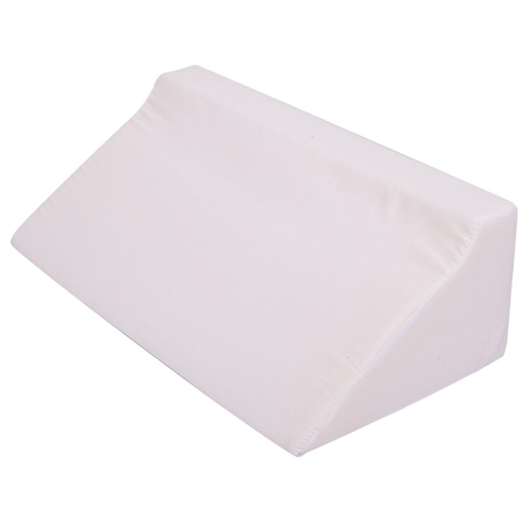 Wedge Pillow Soft with Washable Cover for Sleeping white cloth