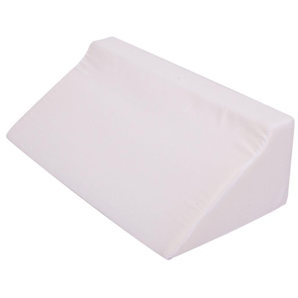 Wedge Pillow Soft with Washable Cover for Sleeping white cloth