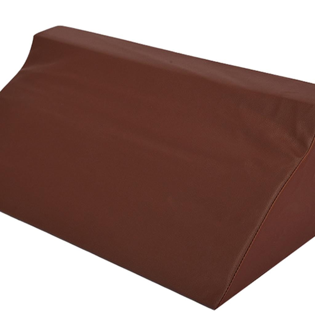 Wedge Pillow Soft with Washable Cover for Sleeping brown leather
