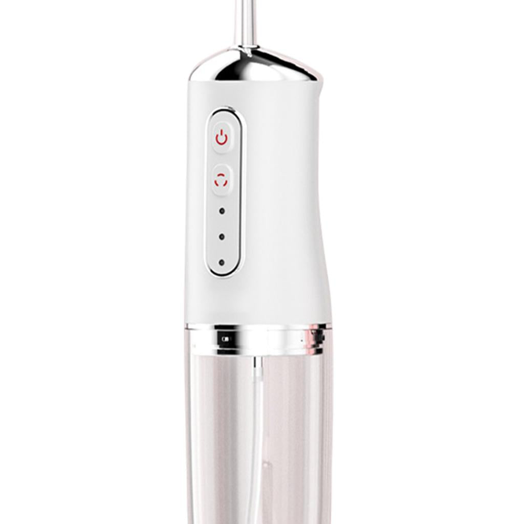 Oral Irrigator Polisher 220ml Water Flosser for Household Use Travel white