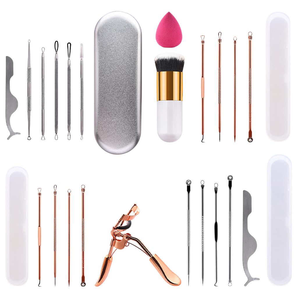 Pimple Remover Tool Stainless with Storage Case for Face Back Men Women A