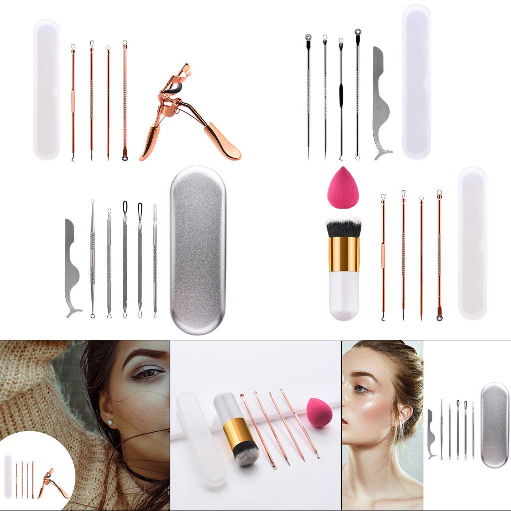 Pimple Remover Tool Stainless with Storage Case for Face Back Men Women A