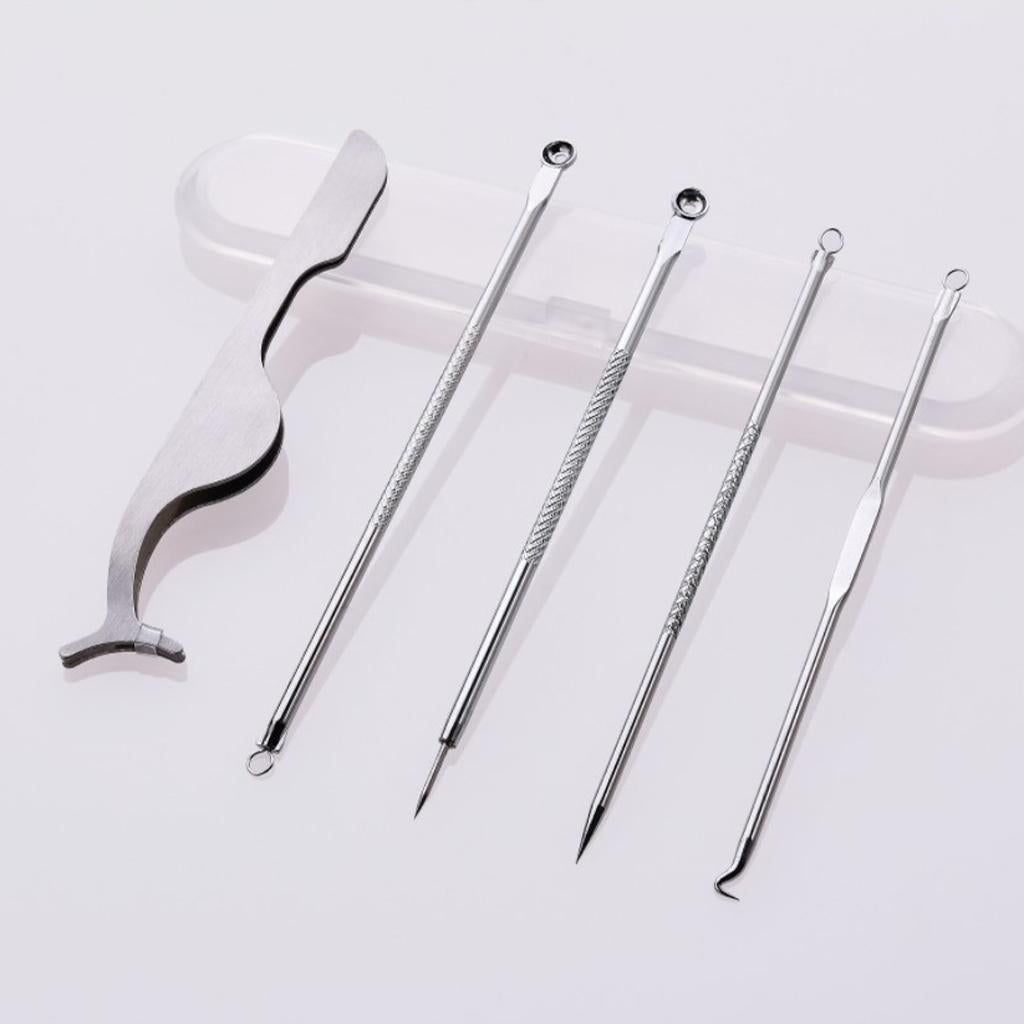Pimple Remover Tool Stainless with Storage Case for Face Back Men Women C