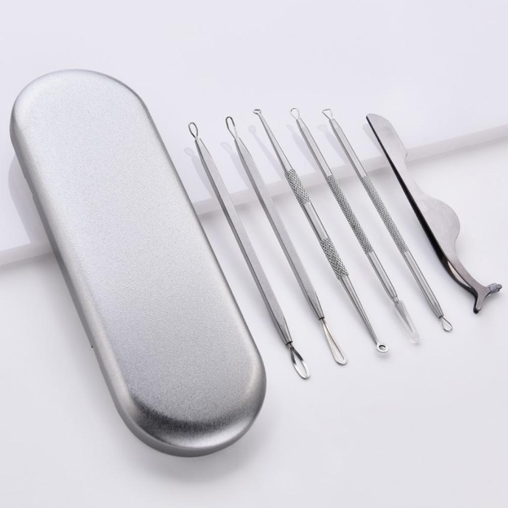 Pimple Remover Tool Stainless with Storage Case for Face Back Men Women D
