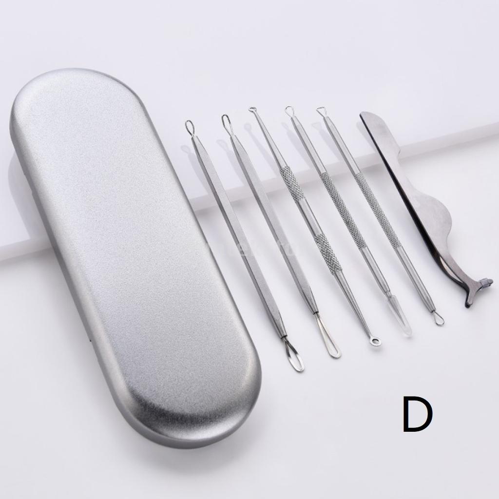 Pimple Remover Tool Stainless with Storage Case for Face Back Men Women D