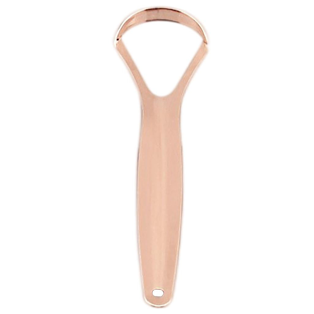 Tongue Coating Scraper Metal for Adults Kid Fresh Breath Big Hollow Scraper